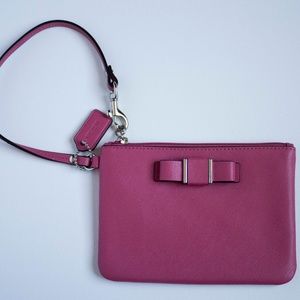 pink Coach wristlet